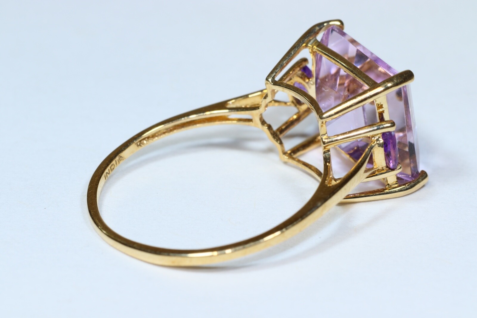 14k Amethyst Gold Ring - image 4