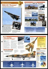 MiG-23 'Flogger' #6 Modern Combat Aircraft Of The World Fold-Out Card
