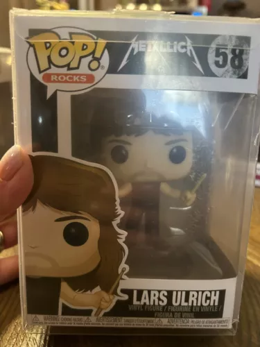 Funko Pop! Rocks #58 "LARS ULRICH" Metallica 2017 W/Protector