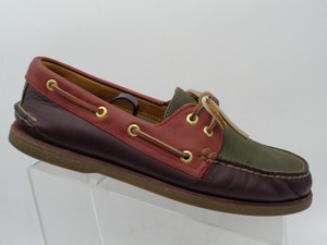 red sperry topsiders