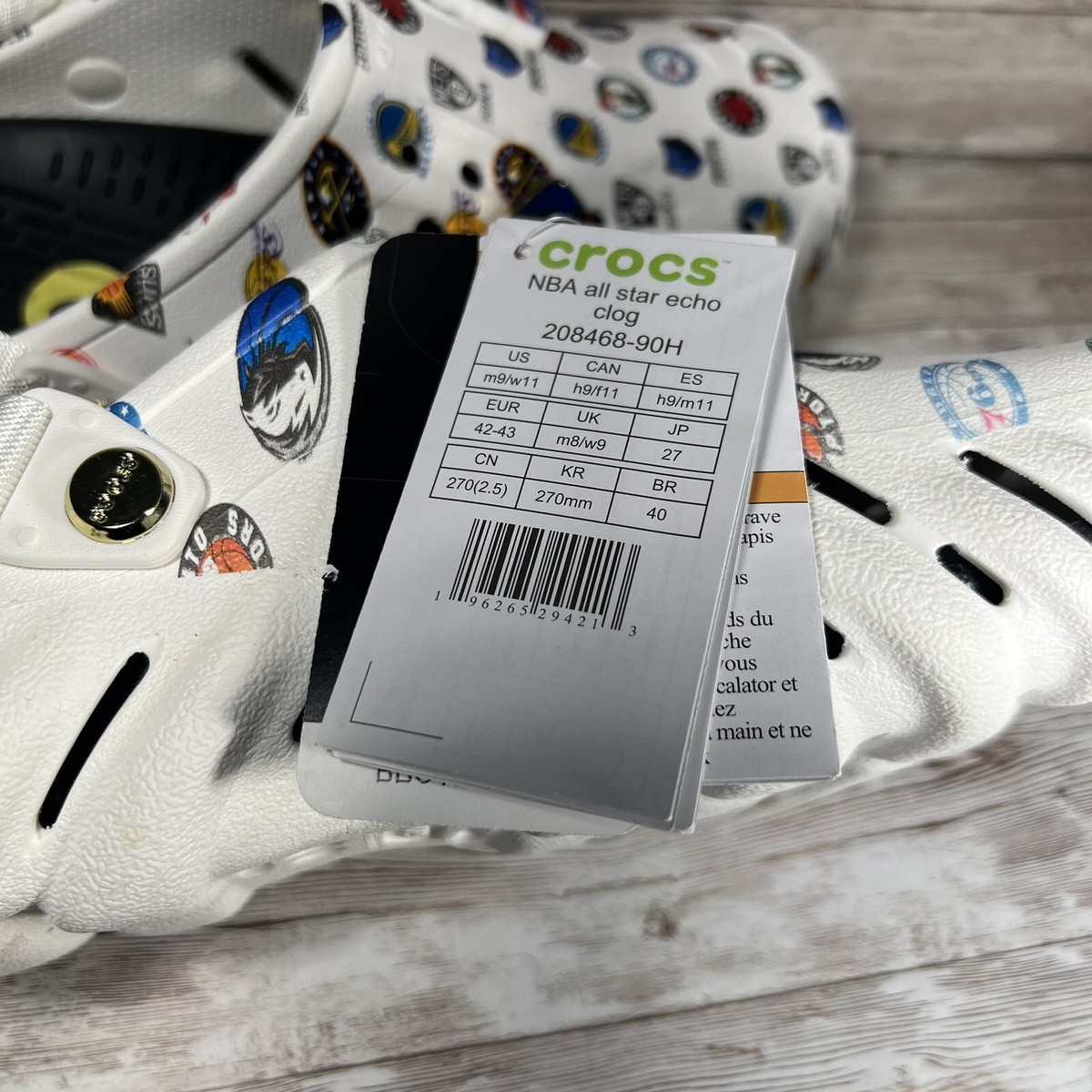 Crocs Echo Clog NBA All-Star Game (2023) Men's Size 9/Women's Size