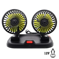 12v Dual Head Car Fan Wcigarette Lighter Plug Adjustable Speed Auto-cooling Fan 12v Dual Head Car Fan Wcigarette Lighter Plug Adjustable Speed Auto-cooling Fan