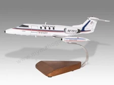 Gates Learjet 25D Tempelhof Airways Desk Wood Airplane Model Large Scale 1/32