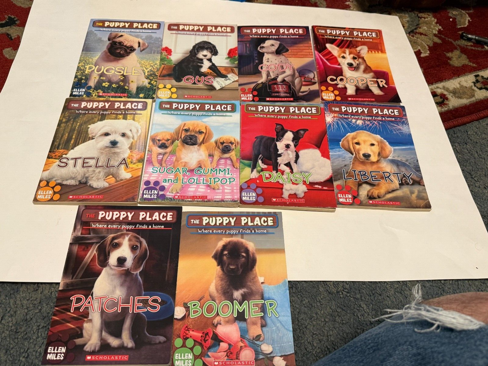 10 Book Lot, The Puppy Place By Ellen Miles  Children's Chapter Book Dog Stories