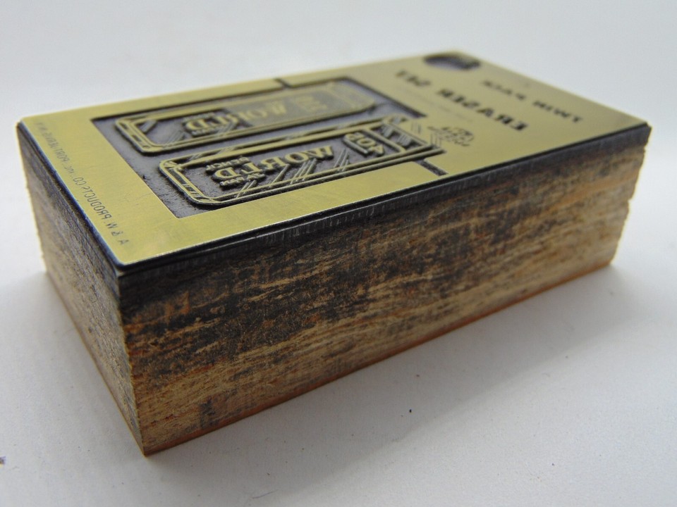Printing Letterpress Printers Block Eraser Set Pencil World Japan Tru ...