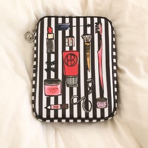 Henri Bendel New York Cosmetic Pouch Make Up Case Stripe Gossip Girl Rare F S Ebay