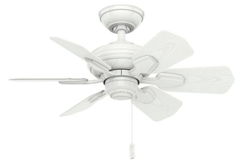 HUNTER CASABLANCA Wailea Outdoor 31" Ceiling Fan - Model 59523 Snow White