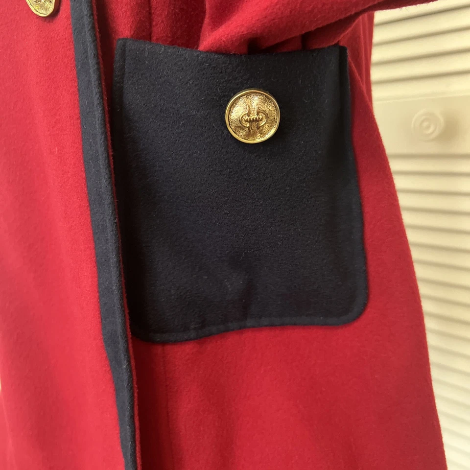 Forever 21 Abrigo Guisante Doble Pecho Mujer Abrigo Talla S/P Mezcla Lana 2 Bolsillos Foto 4 de 4