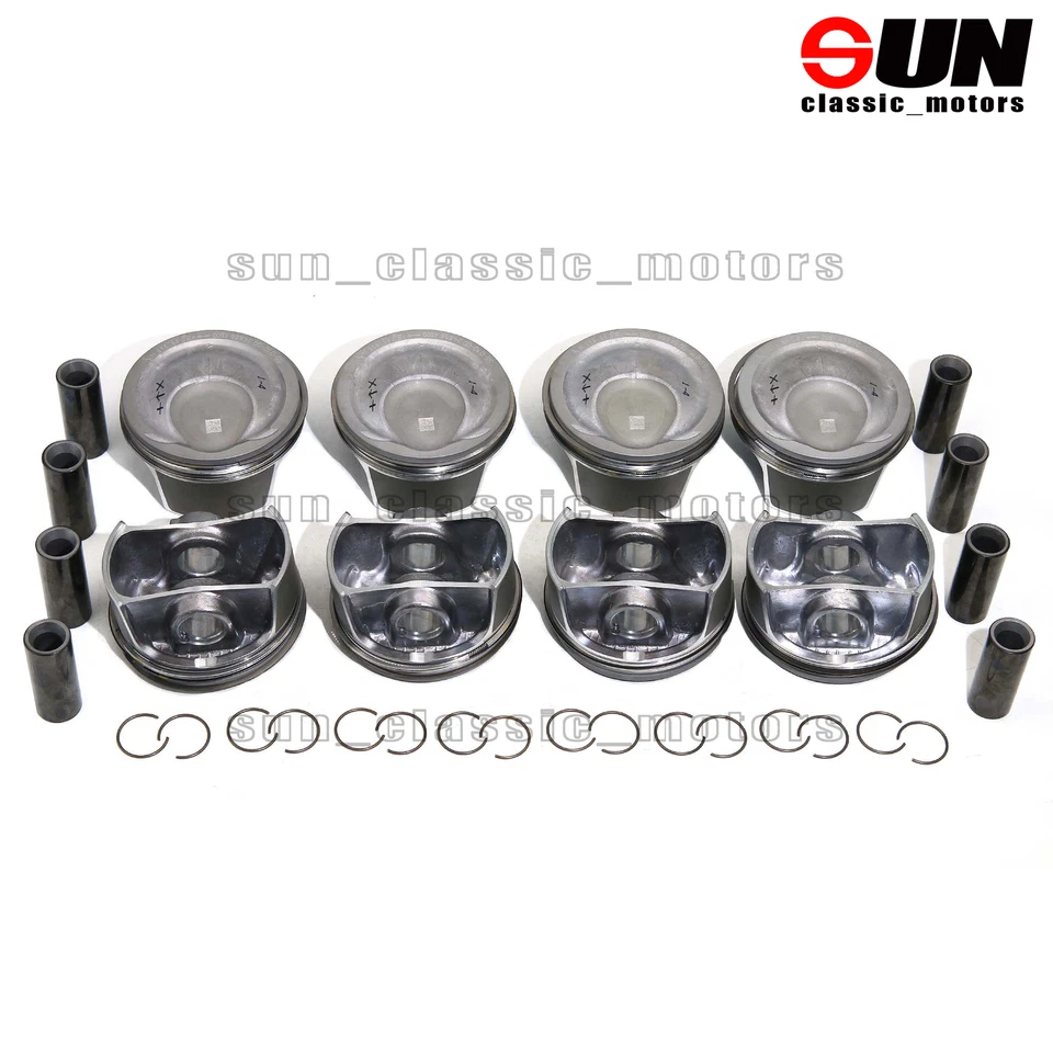 Juego de 8 pistones y anillos Mahle para Porsche Cayenne Panamera Turbo 4.8T 955 957 970 Foto 3 de 4