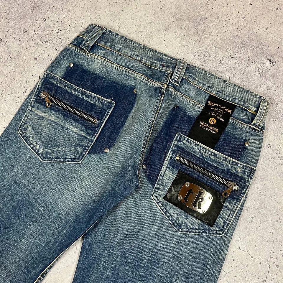 Jeans Japoneses Takeshy Kurosawa Avant Garde Denim Azul Talla 36 Foto 2 de 4