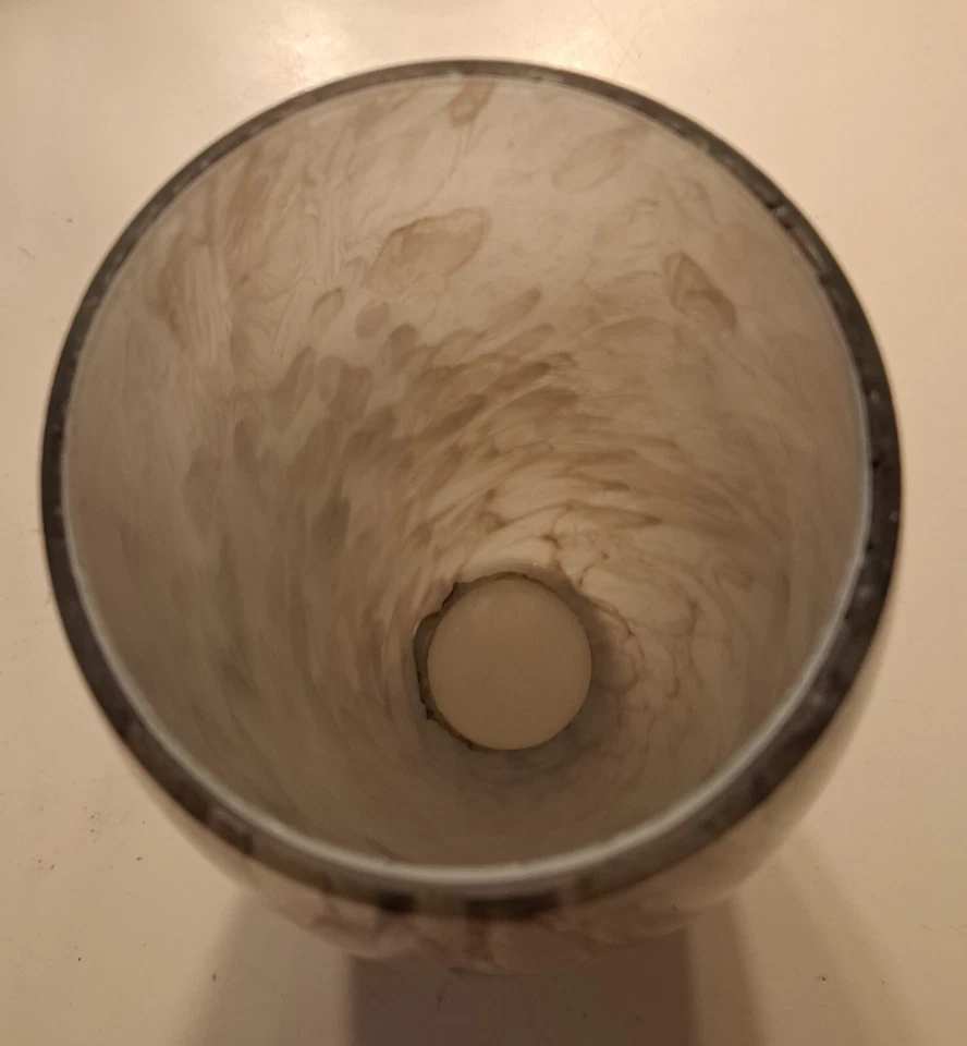 8" Brown & Tan Glass Pendant Globe Light Covering  - Image 3 of 3