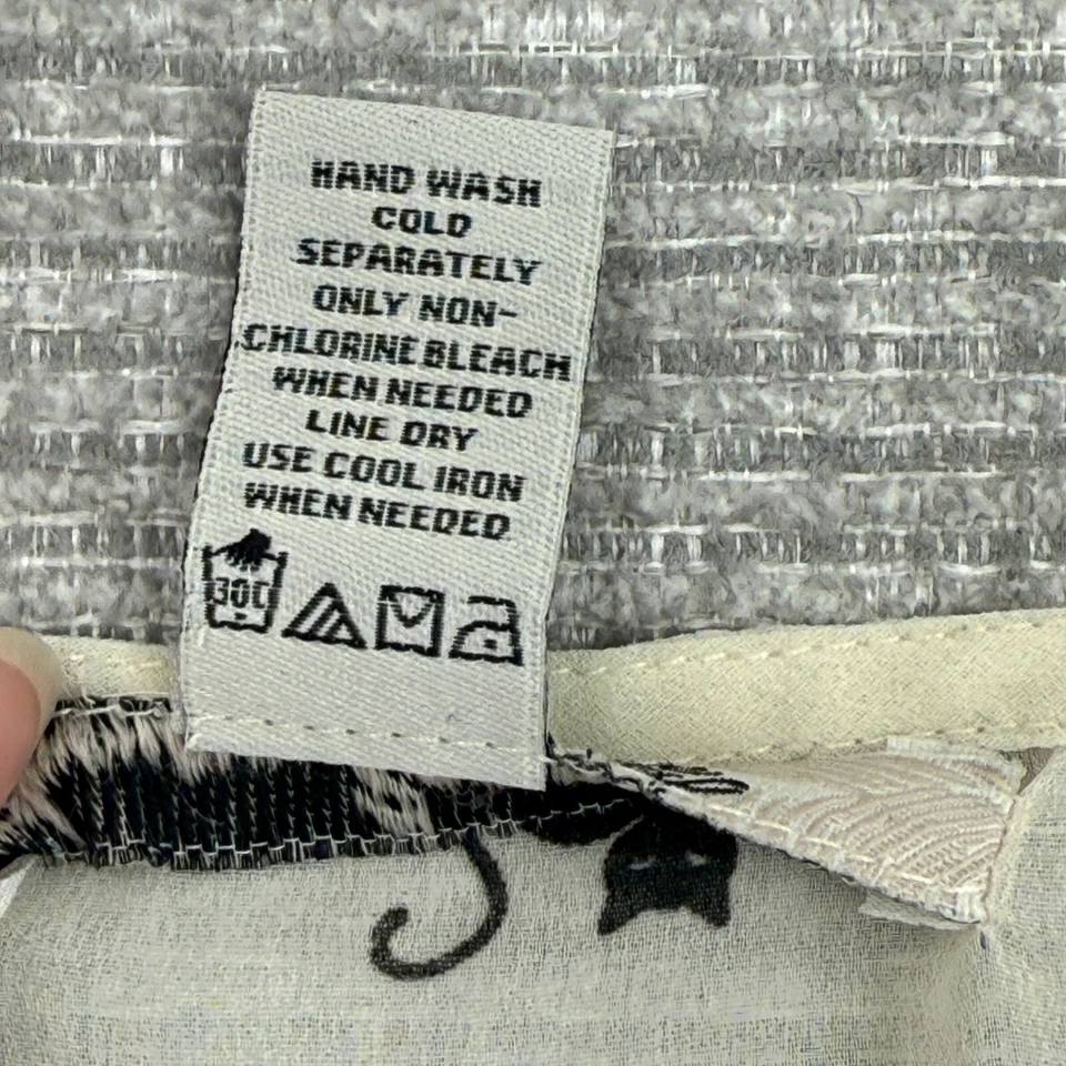 American Rag Tank Top Black Cat Sheer Sleeveless Blouse Sz XL Peter Cottage - Image 3 of 4