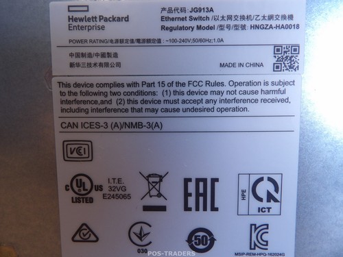 HP JG913A OfficeConnect 1620 Series Gigabit Network Switch 24-Port LAN - INCL RM - Afbeelding 9 van 9