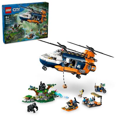 1/144 SOARヘリコプターセット LEGO City Jungle Explorer Helicopter 60437 New Building Set Toy