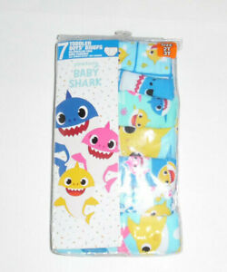 2T//3T Baby Shark Boys Toddler 7pk Briefs