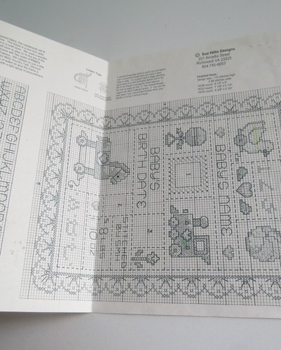 BABY's Sampler Sue Hillis Designs Counted Cross Stitch Patterns - Picture 3 of 4