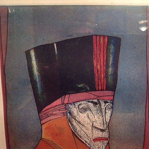 Vintage SAINT CLAIR CEMIN signierte Radierung 12/75 Holz gerahmt Kunst RAR - Bild 8 von 11