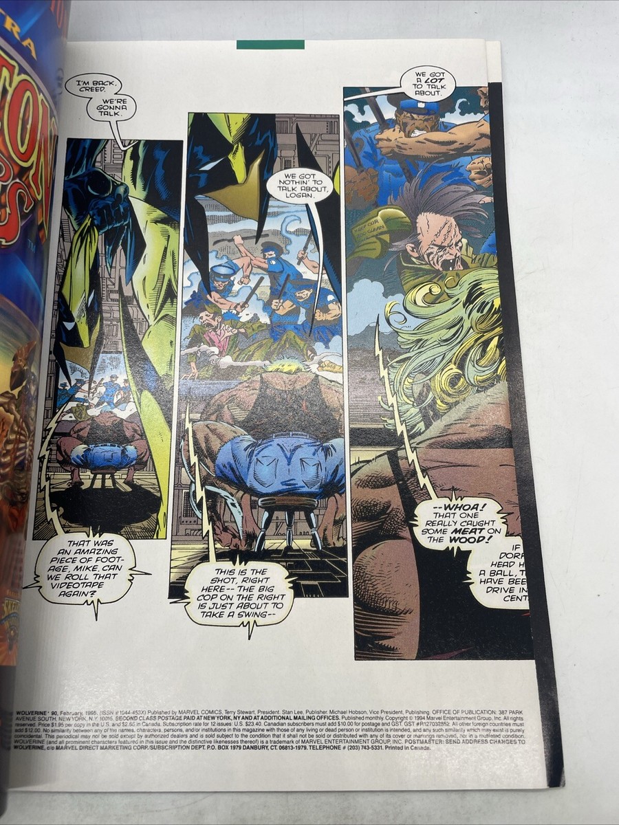 Marvel Comics WOLVERINE #90 Feb 1995 Deluxe App Sabertooth | eBay