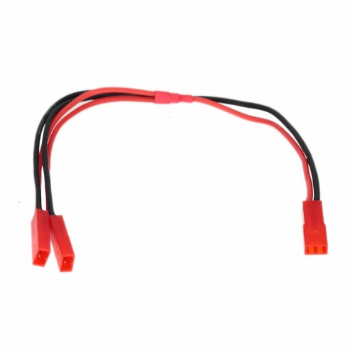 JST 1x Male to Y type 2x JST Male RC Battery Harness Parallel wire 20awg 8" - Picture 1 of 3