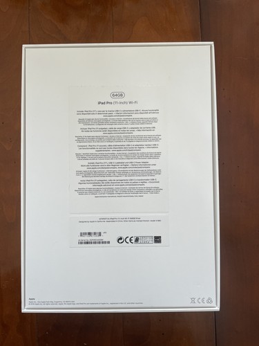 Scatola Vuota Apple iPad Pro 11 Inch Wi-Fi 64GB - Zdjęcie 4 z 4