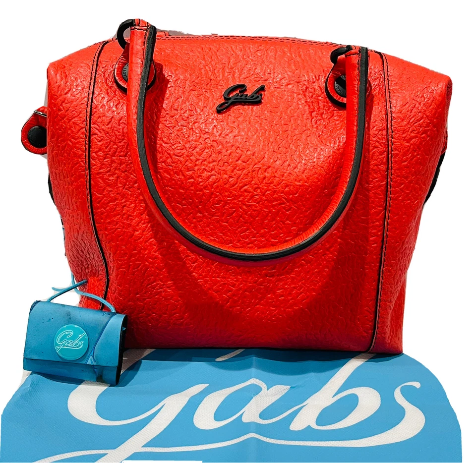 G30T2S-C4001-ITALIAN LEATHER CONVERTIBLE HANDBAG- ST.ASTRAKAN ROSSO - Image 4 of 4