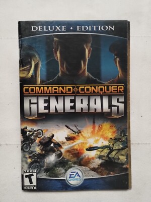 Command & Conquer Generals Deluxe Edition 2003 Manual Only (No Game CD)