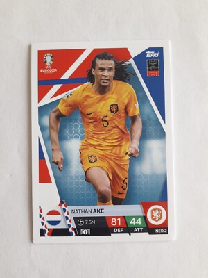 Nathan Akè Euro 2024 Topps Match Attack Niederlande