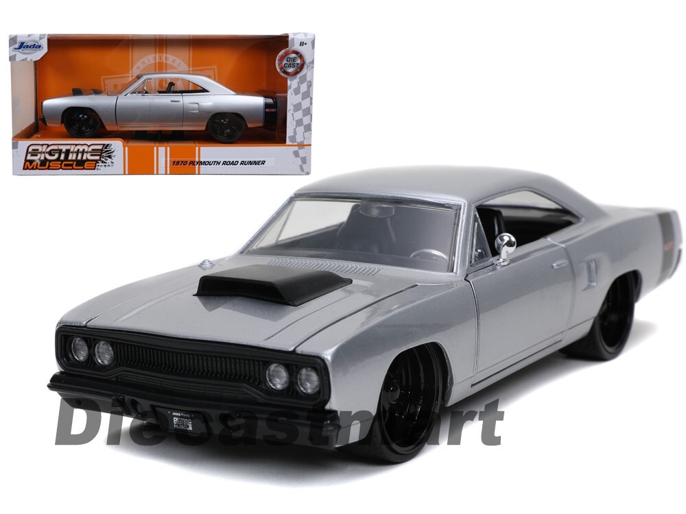 Jada 1:24 Big Time Muscle 1970 Plymouth Road Runner Silver