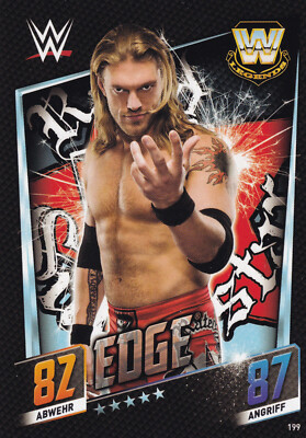 2015 Topps WWE 199 Edge Slam Attax Then Now Forever EX
