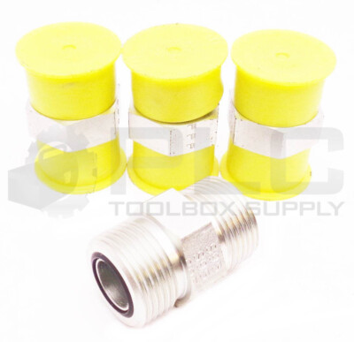LOT OF 4 NEW PARKER HYDR 5/8'' ID X 1-3/16'' OD MALE COMPRESS STR FITTINGS
