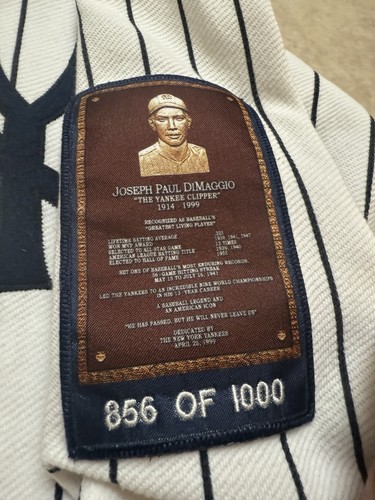 Camiseta DiMaggio 856 de 1000 Majestic 2008 Yankee temporada final. LIM. EDICIÓN - Imagen 24 de 24