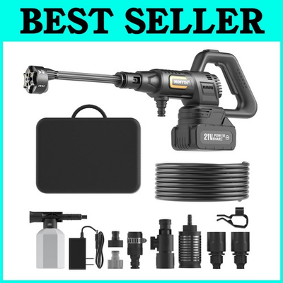 #ad Battery Powered Power Washer 4.0Ah 6 in 1 Nozzle $163.67