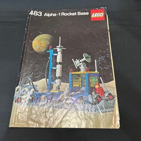 Lego Set 483-1 Alpha Rocket Base 94%  COMPLETE Instr NO BOX Play Wear 1981