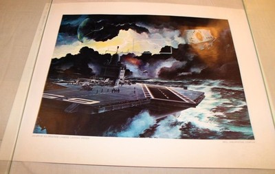 J Carr Print Bell Aerosystems Plane AN/SPN-10 All-Weather Carrier Landing System