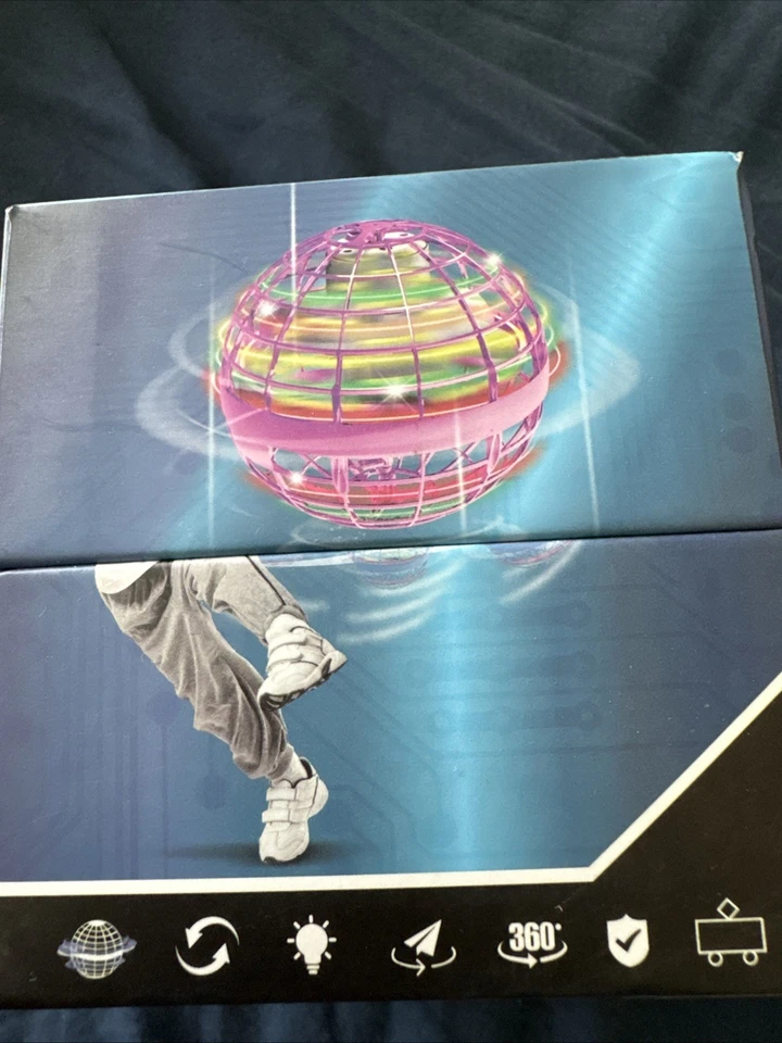 NEW AMERFIST Flying Orb Ball Toy Cosmic Globe Boomerang/Hover Ball Galactic Blue - Image 4 of 4