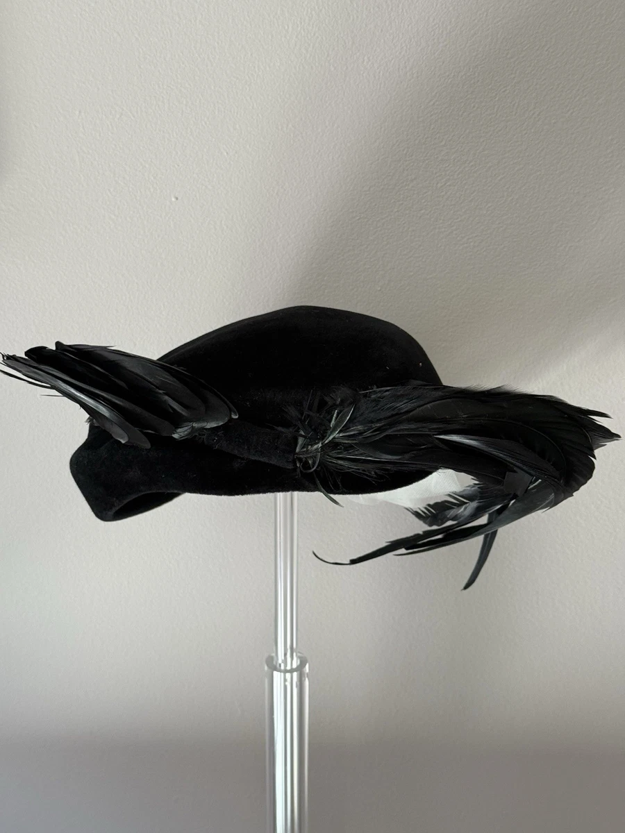 Rabbit Fur Black Vintage Hats for Women for sale | eBay display picture 3