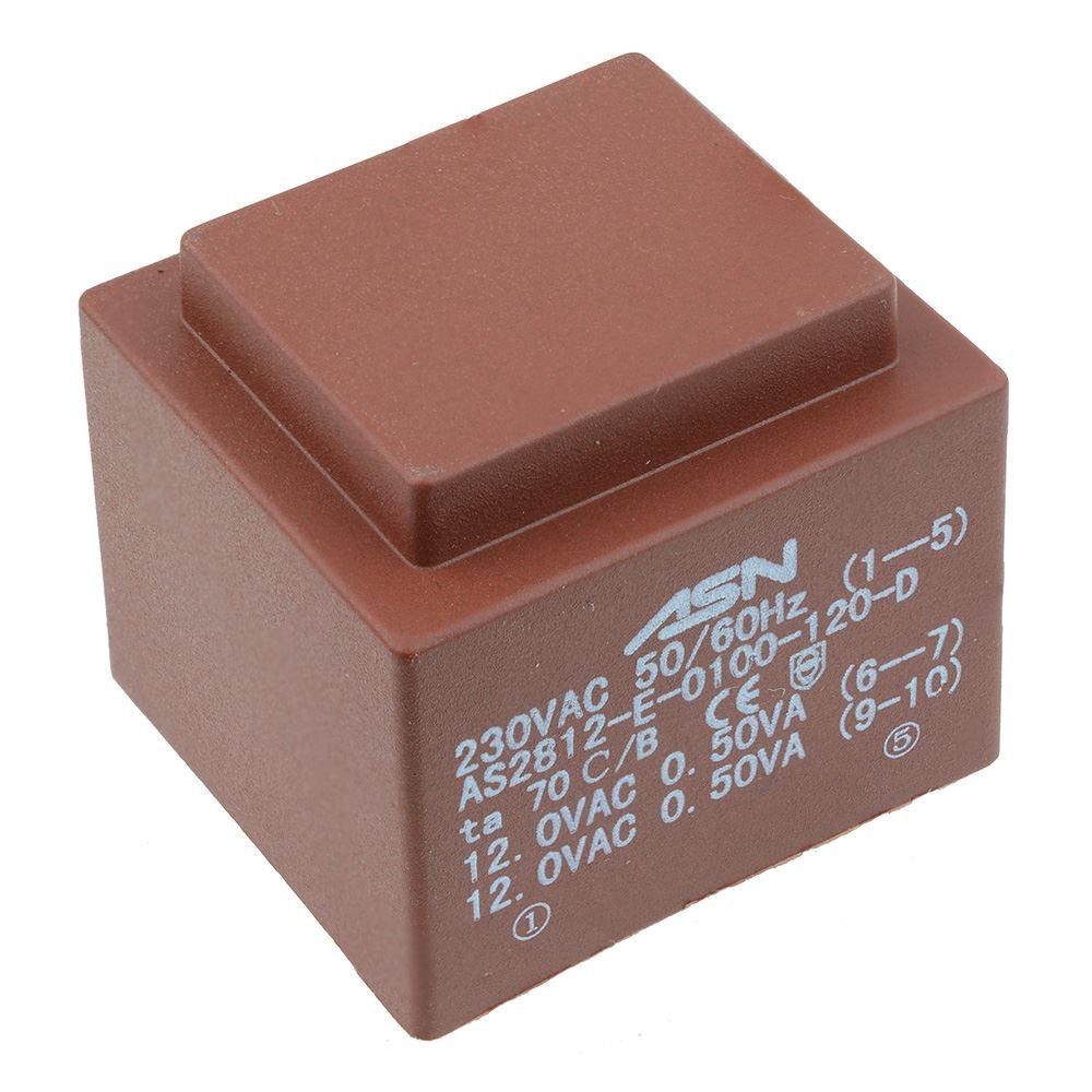 0-15V 0-15V 1VA 230V Encapsulated PCB Transformer
