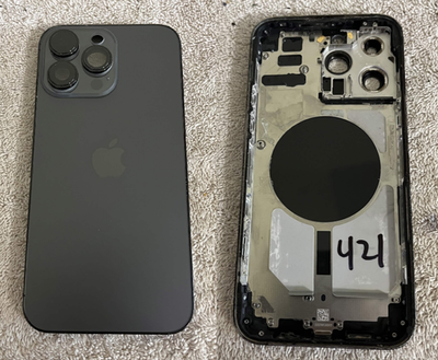 Apple iPhone 14 Pro Max rear back housing glass chasis Gray (421