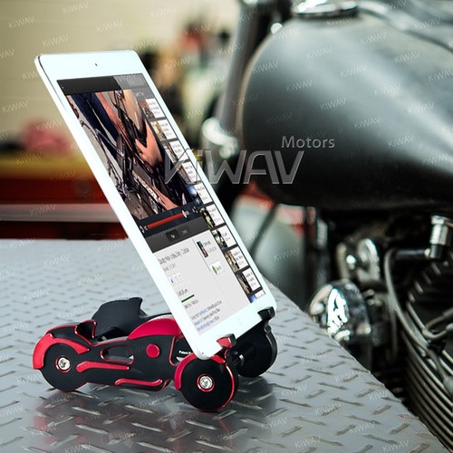 office toy 2-way support de bureau holder moto rouge noir artistic sleek design