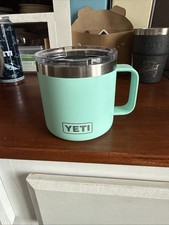 YETI Rambler 14oz Stainless Vacuum Insulated Mug w/ LID Sea Foam Green