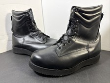 Black Leather Oil Resisting Boots Men’s Size 11 2E Made In USA Vibram Soles 1102
