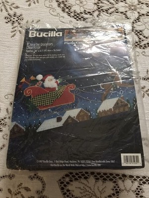 Bucilla Over The Rooftop Draftstop Plastic Canvas Kit Draft Stop Door