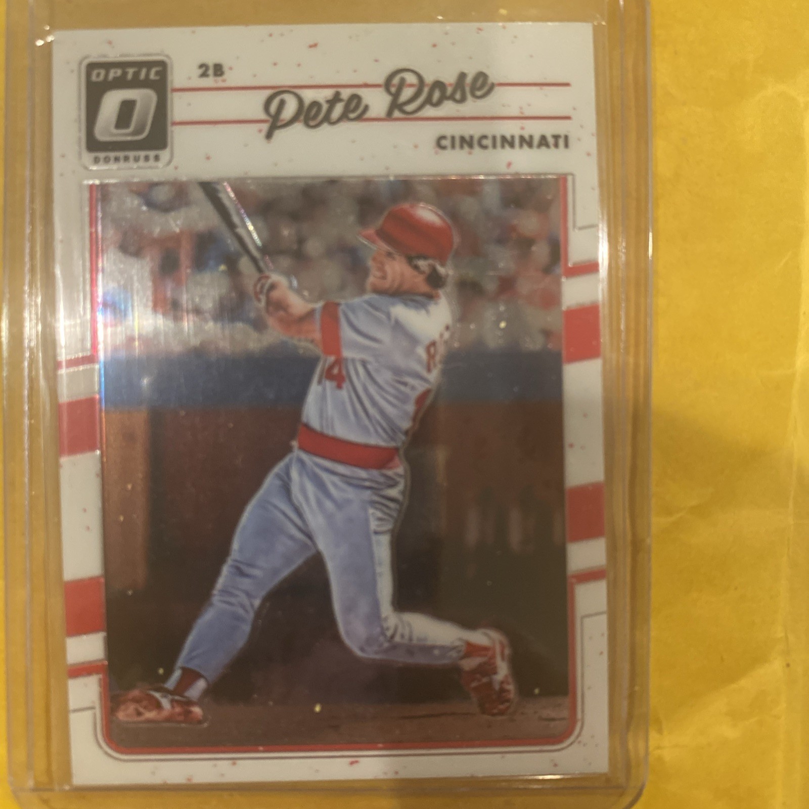 Pete Rose #162 Baseball Cards 2017 Panini Donruss Optic trading card — raw and PSA graded price guide