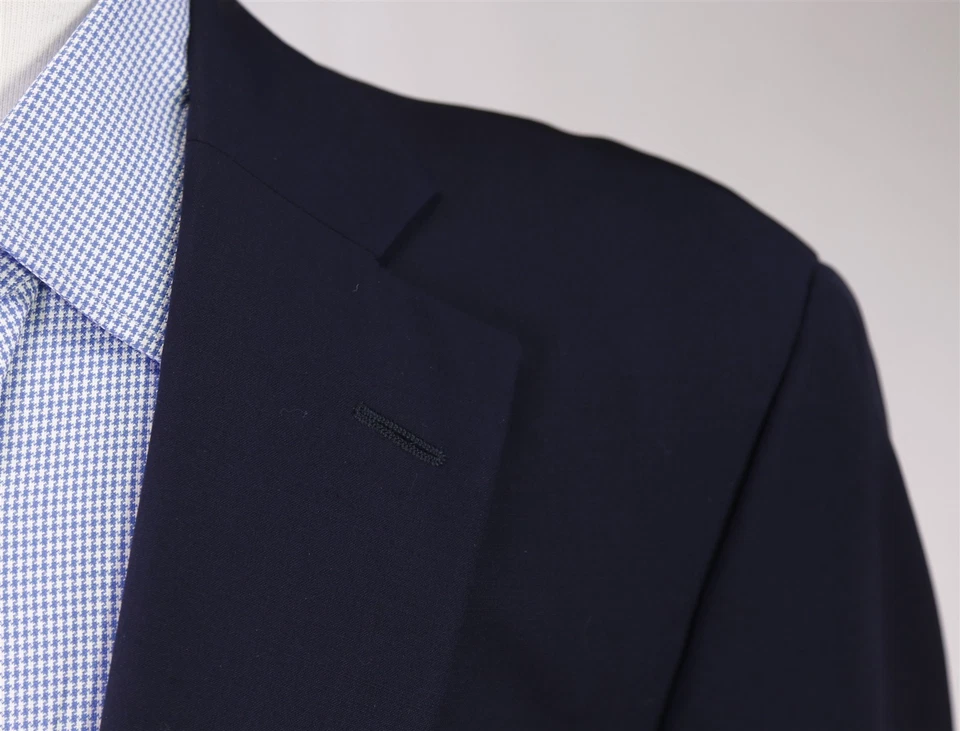 Chaqueta Blazer Paul Stuart Azul Marino Dorado Metal Botones 2 Btn 44R Foto 4 de 4