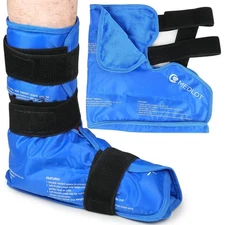 Ankle Ice Pack Wrap, Full Foot Large Reusable Hot Cold Therapy Pack for Achil...