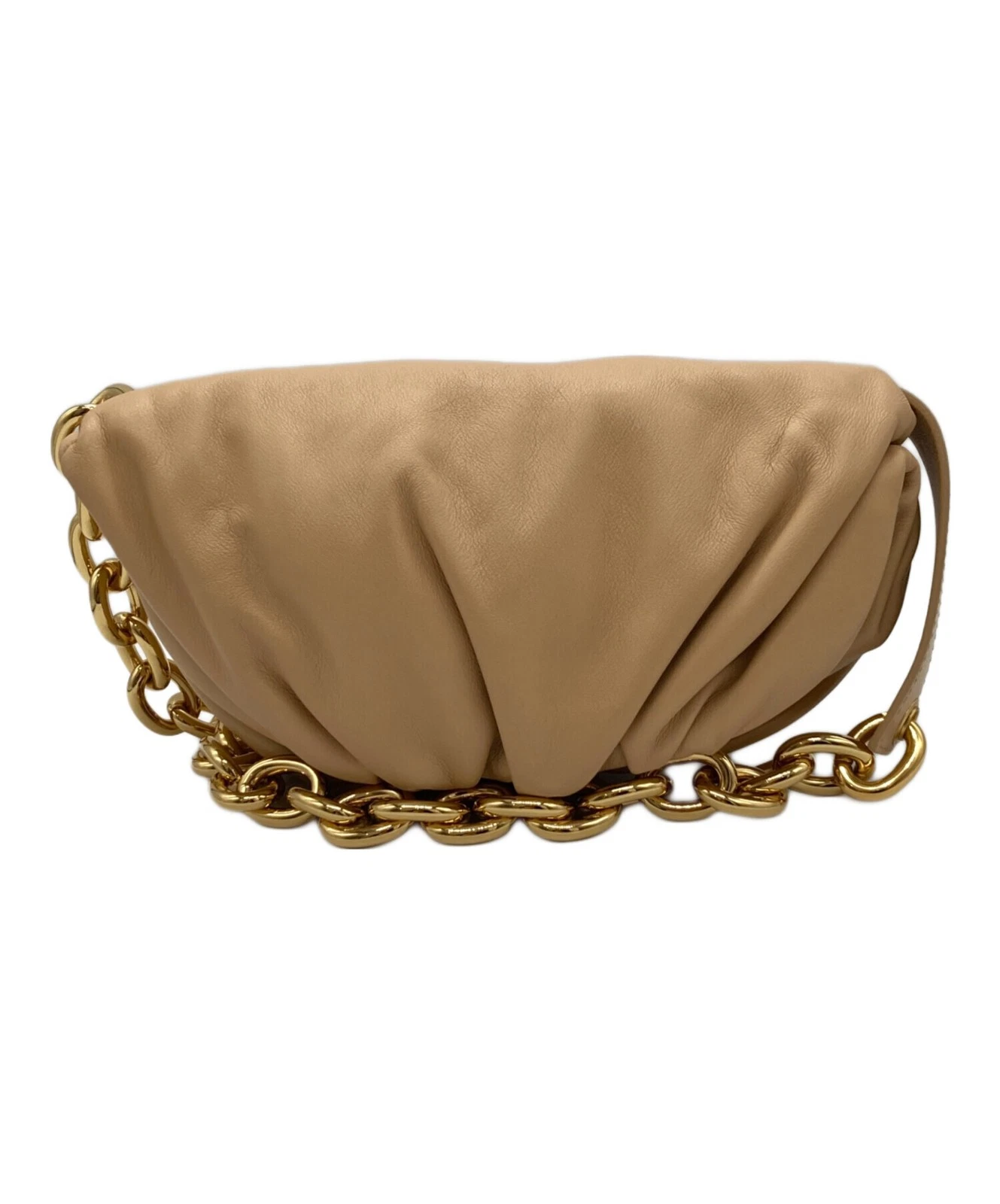 Bottega Veneta — BOTTEGA VENETA THE CHAIN POUCH 651445 Beige Bag #TFB2712