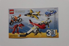 LEGO&reg; 6910 Creator 3 In 1 Mini Sports Car Instruction Manual Only!