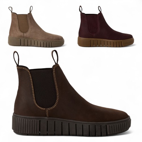 Stivali Chelsea Da Uomo ,City Walking Office Business Scarpe In Pelle Stivaletti Caldi In Pelle Bovina Da Lavoro All'aperto,Black- 39/UK 6.5/US 7 - Foto 5