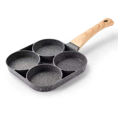 Loch Braten Pfanne Frühstück Burger Egg Pancake Maker Holzgriff Medizinische Ste