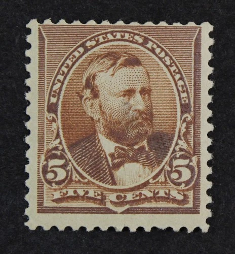 CKStamps: US Stamps Collection Scott#223 5c Grant Mint H OG Tiny Thin